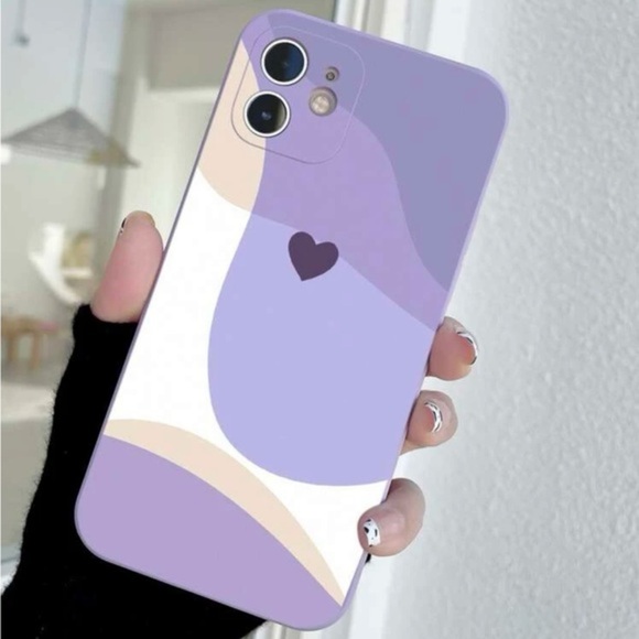 ⚠️Clearance💜iPhone 13/Pro/Pro Max Purple Heart Pattern - Picture 2 of 2